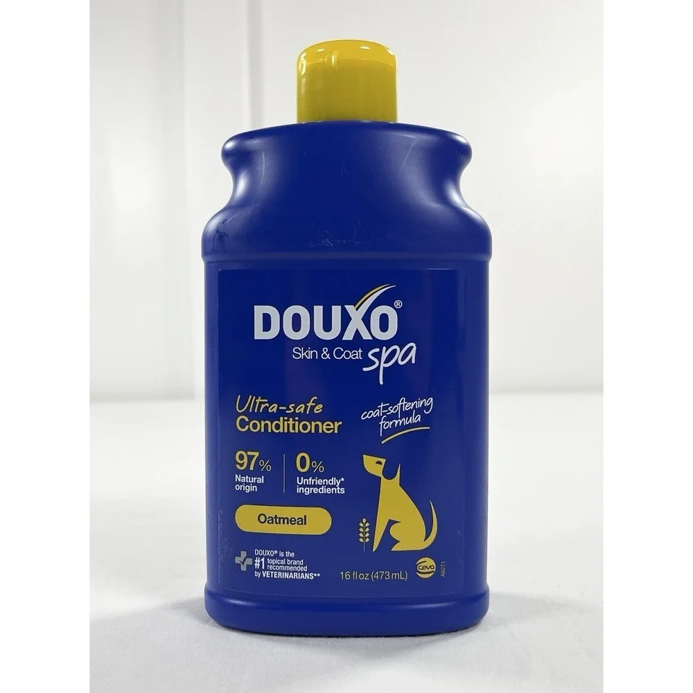 Douxo Spa Skin Coat Care Ultra Safe Oatmeal Dog Conditioner Softening 16 oz